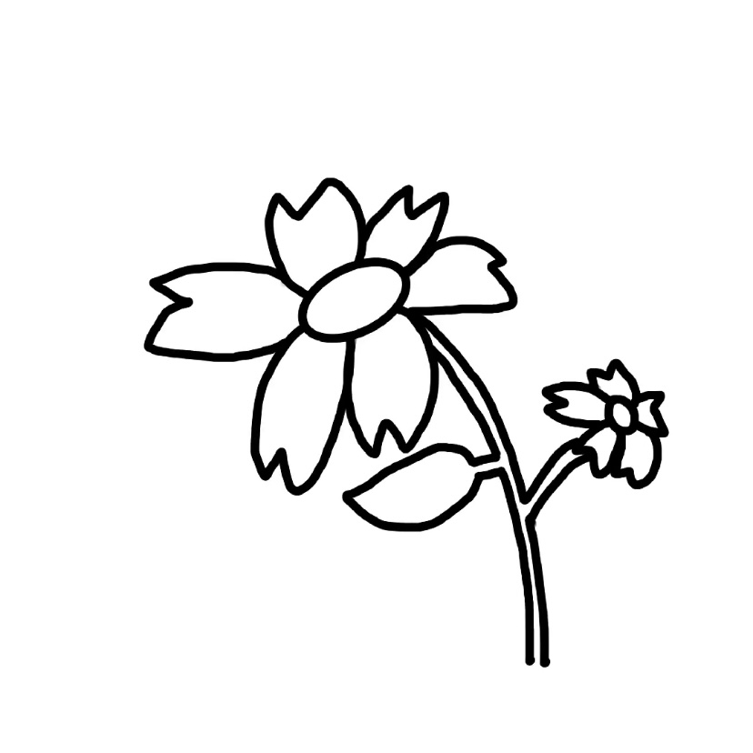 Flower doodle #1 - Step 5