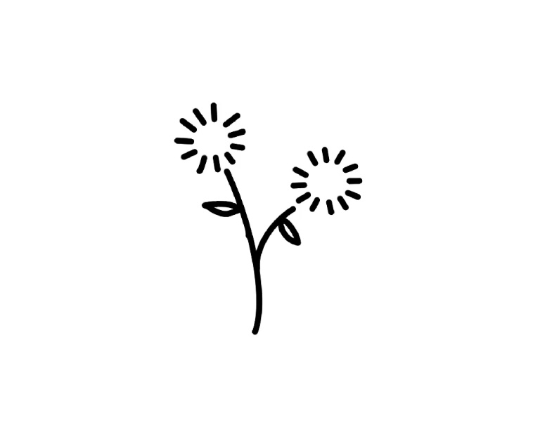 Flower doodle #2 - Step 3