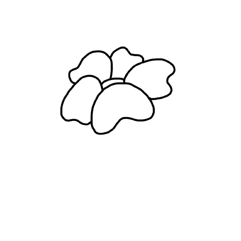 Flower doodle #3 - Step 4