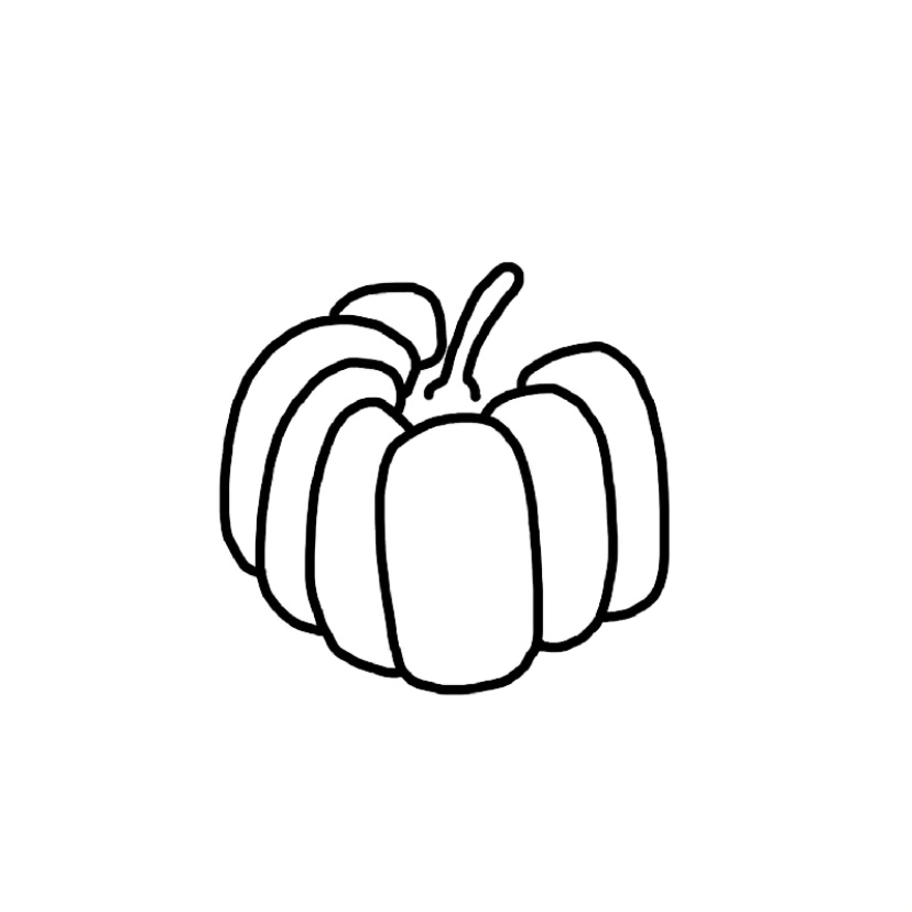 Pumpkin doodle - Step 3