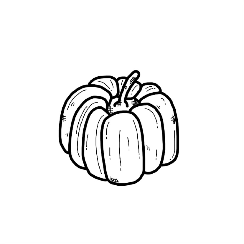 Pumpkin doodle - Step 5b