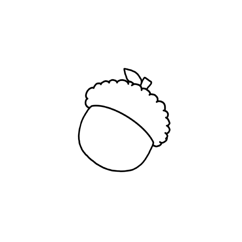 Acorn doodle - Step 4