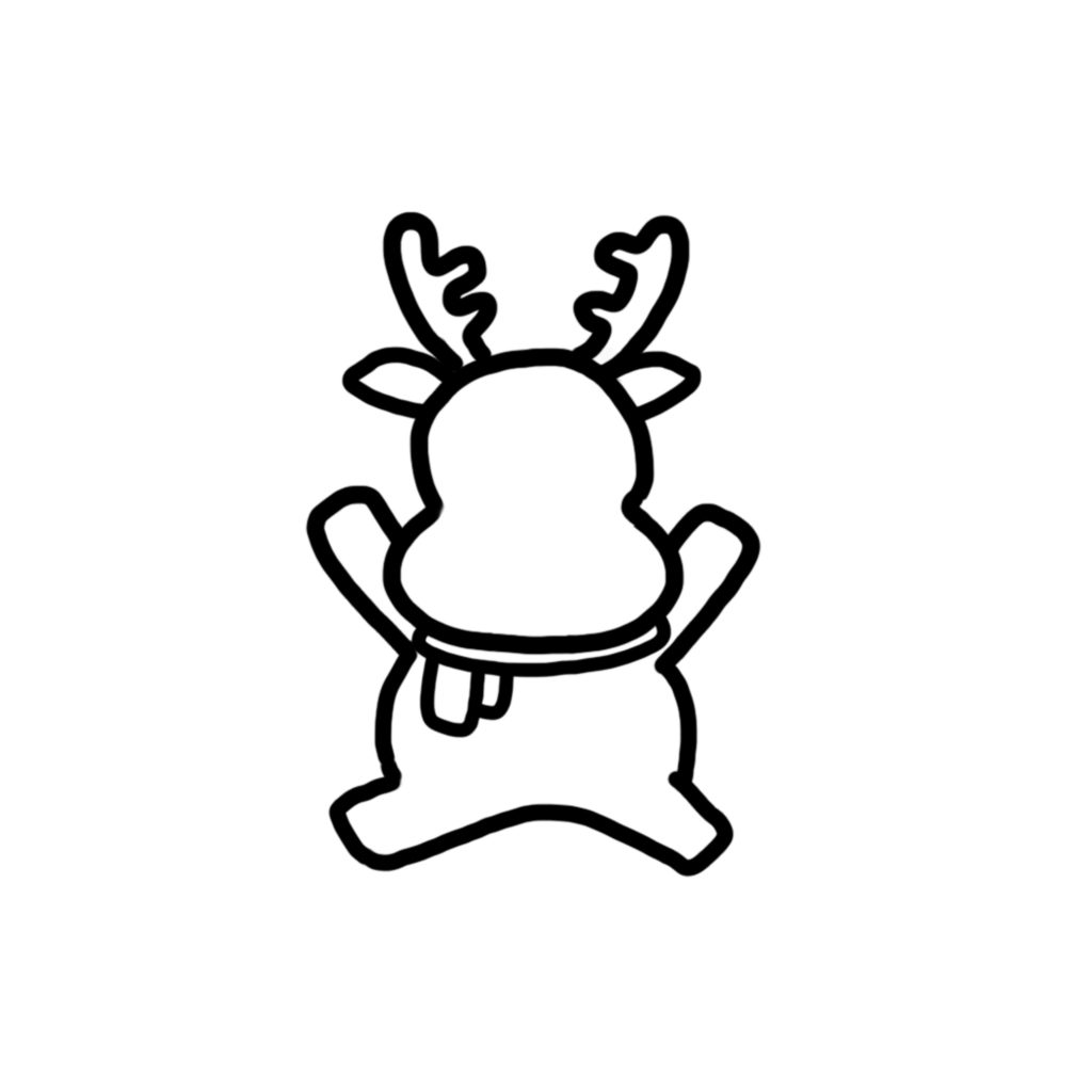 Rudolph doodle - Step 6