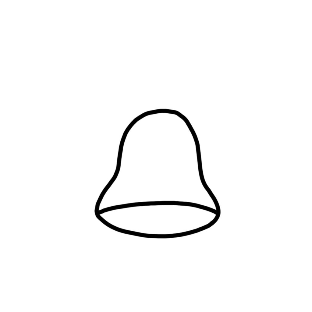 Christmas bell doodle - Step 2