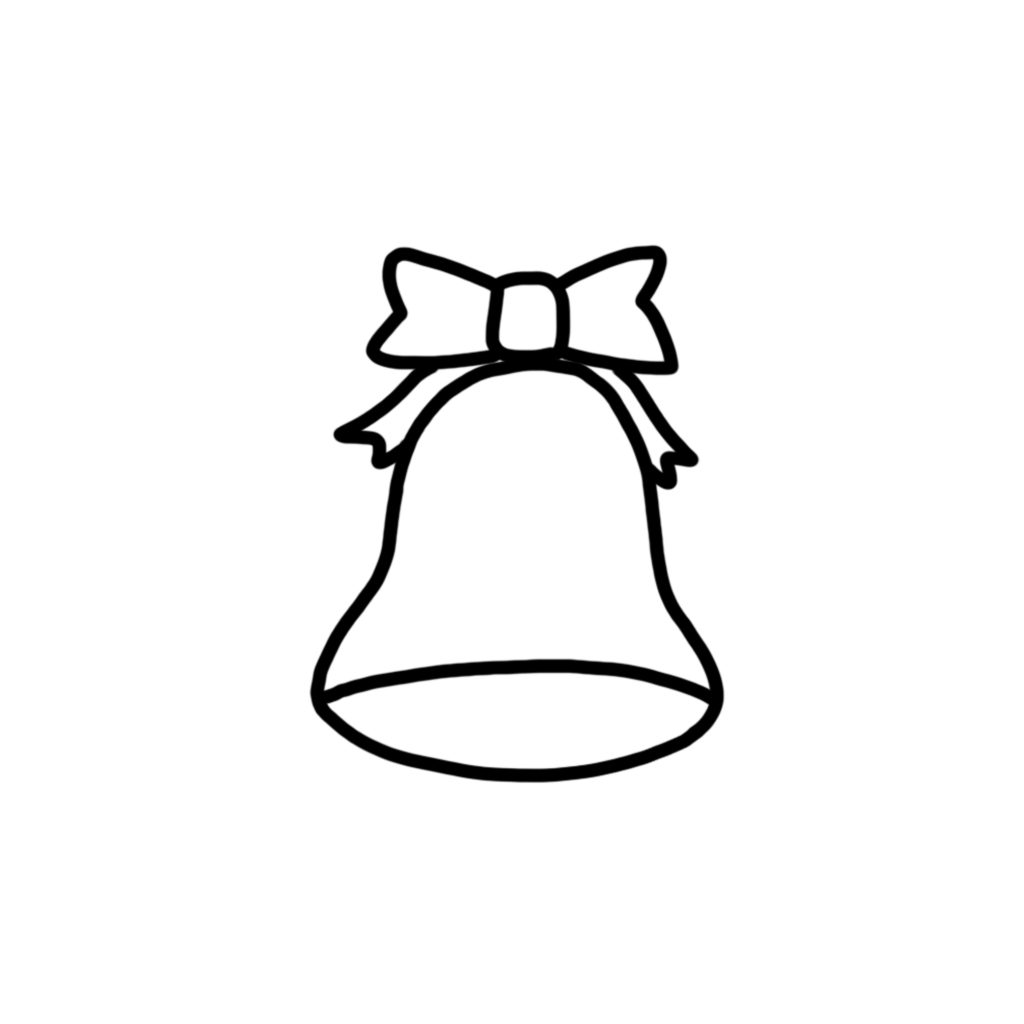 Christmas bell doodle - Step 4