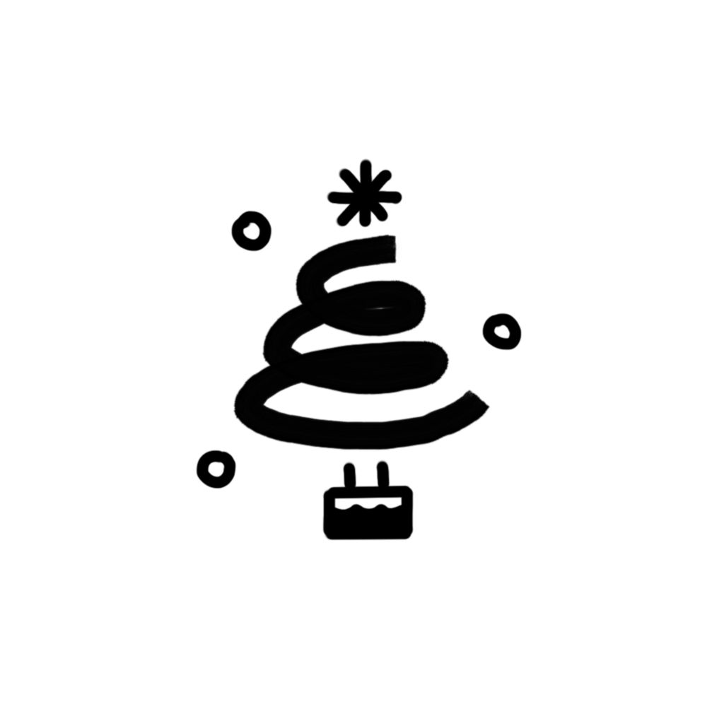 Christmas tree doodle #2 - Step 5b