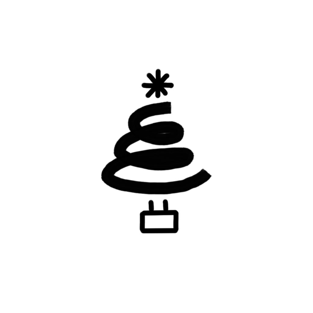 Christmas tree doodle #2 - Step 4