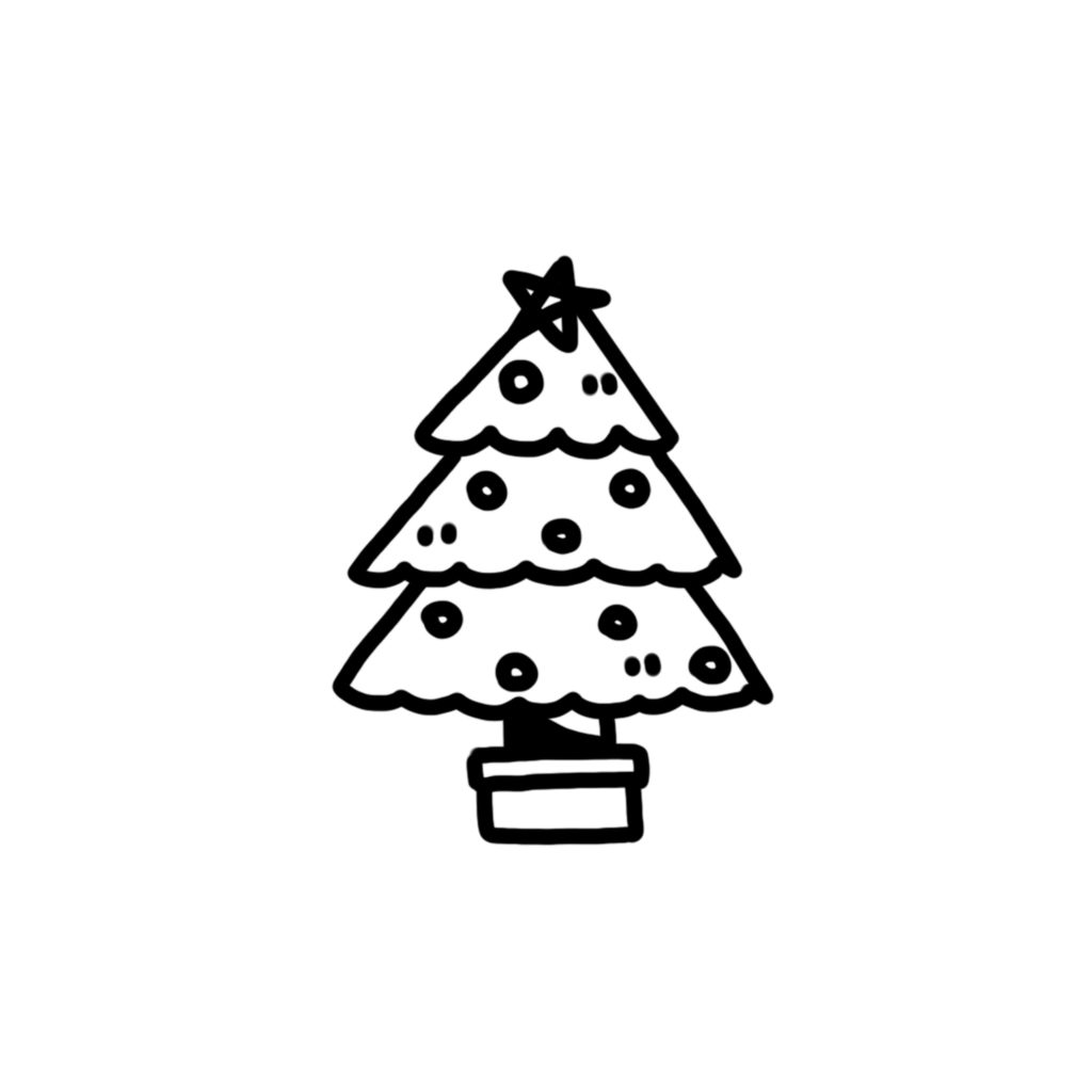 Christmas tree doodle #3 - Step 5