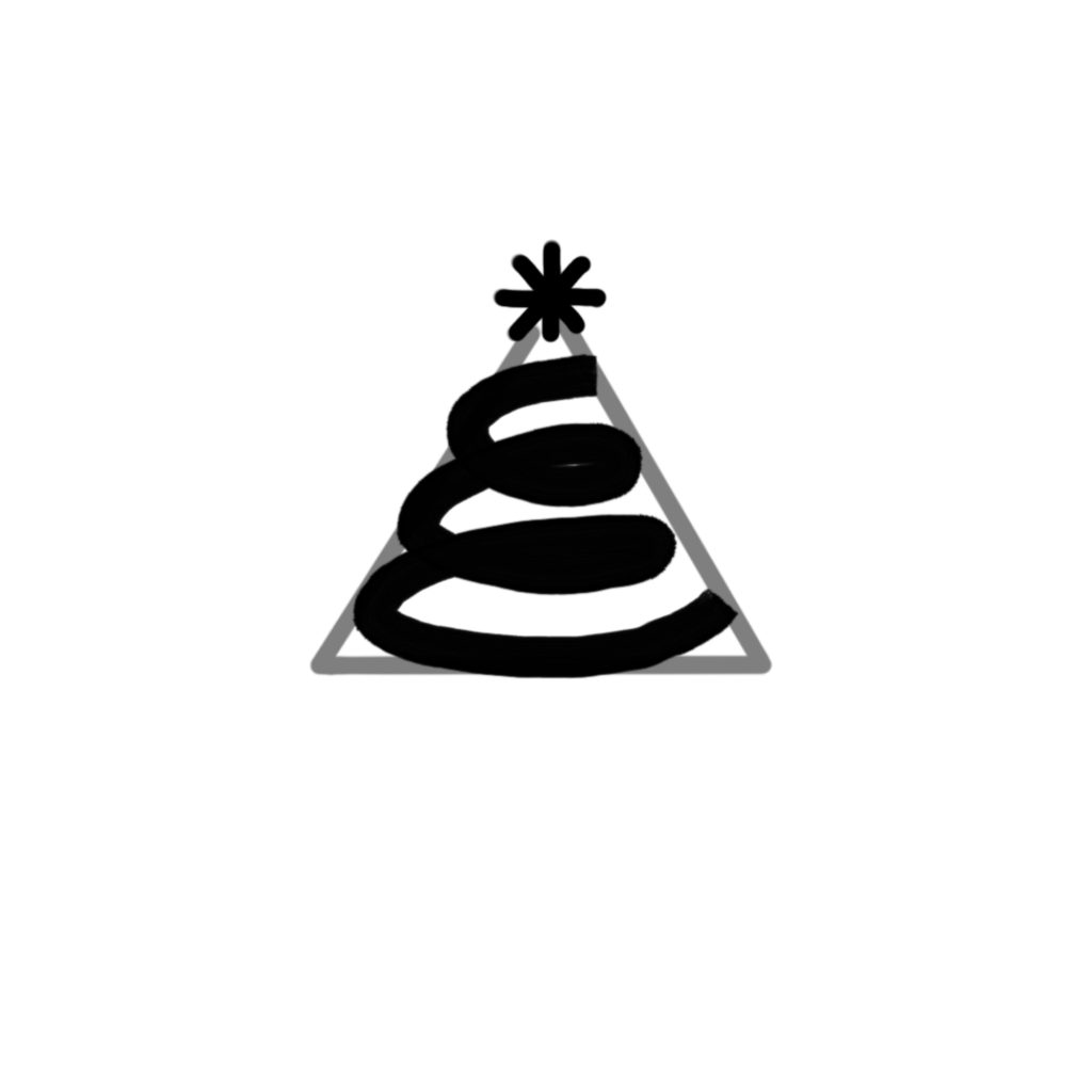 Christmas tree doodle #2 - Step 3