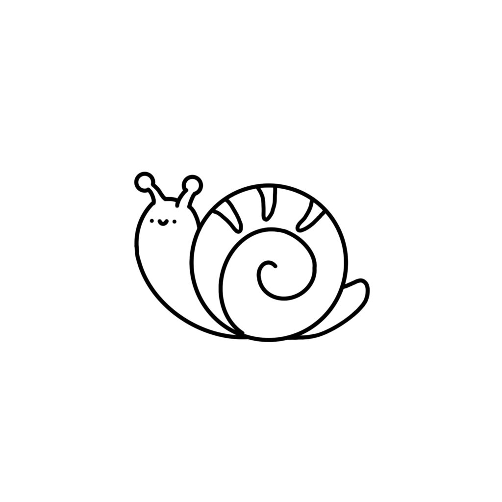 How to draw a snail - Step 5