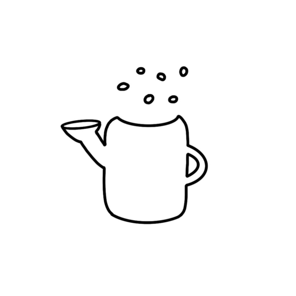 How to draw a water pot - Step 5